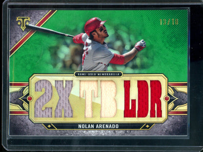 2024 Topps Triple Threads Nolan Arenado Relic /18 Green Cardinals