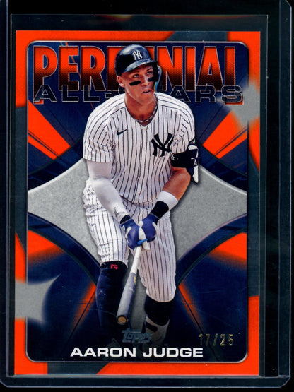2026 Topps Flagship Aaron Judge Perenial All-Stars Orange /25 Yankees