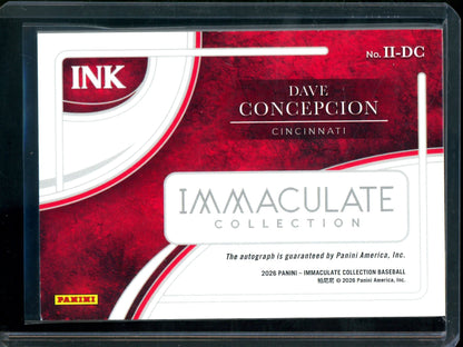 2026 Panini Immaculate Dave Concepcion Autograph Blue /35 Reds