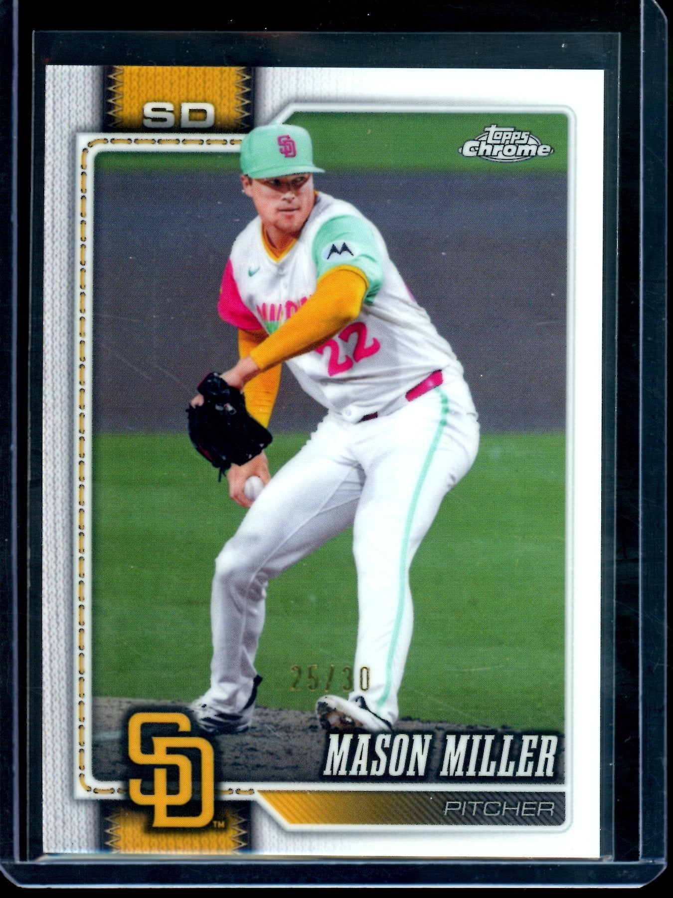 2026 Topps Chrome Mason Miller White Refractor /30 Padres