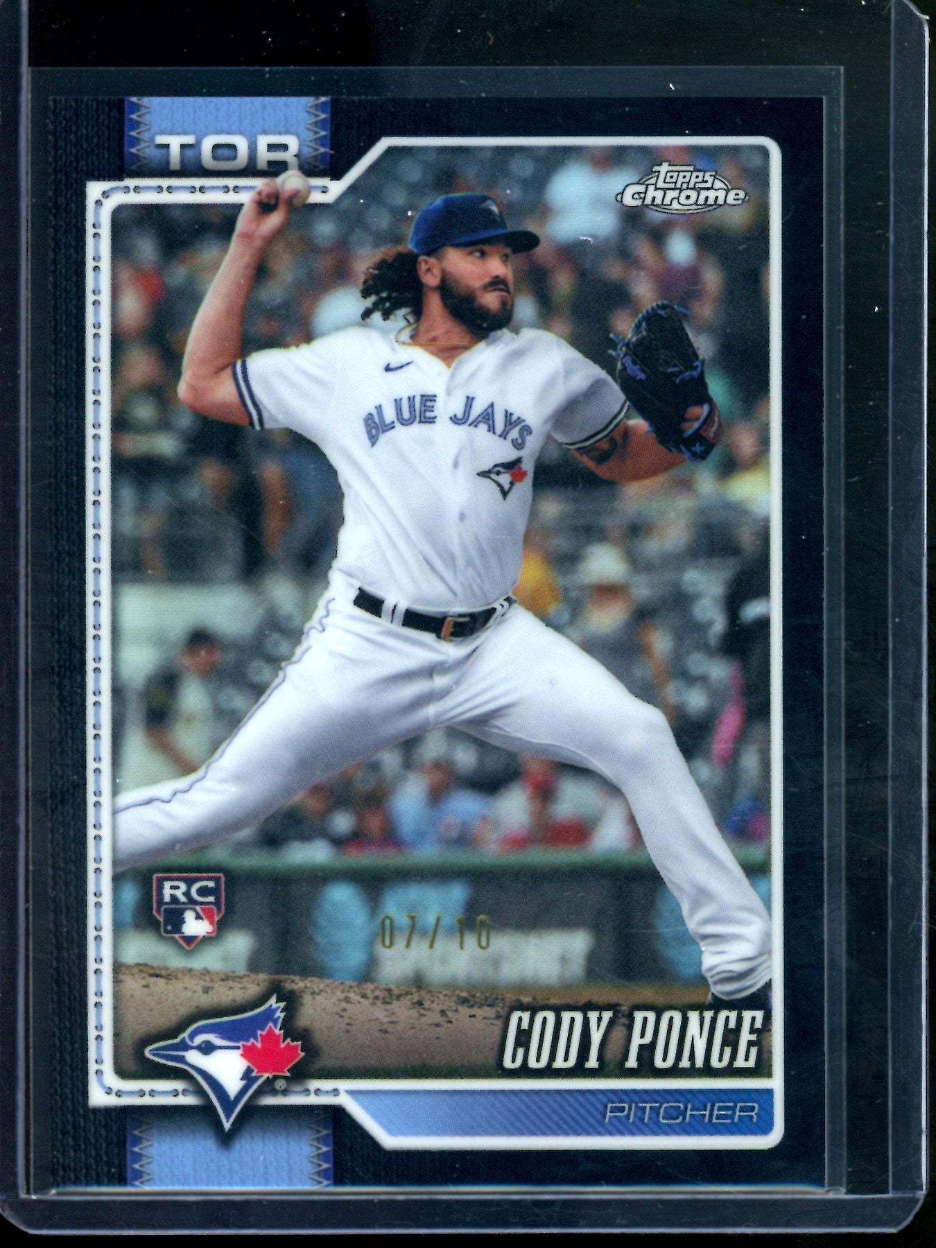 2026 Topps Chrome Cody Ponce Black Refractor Rookie /10 Blue Jays