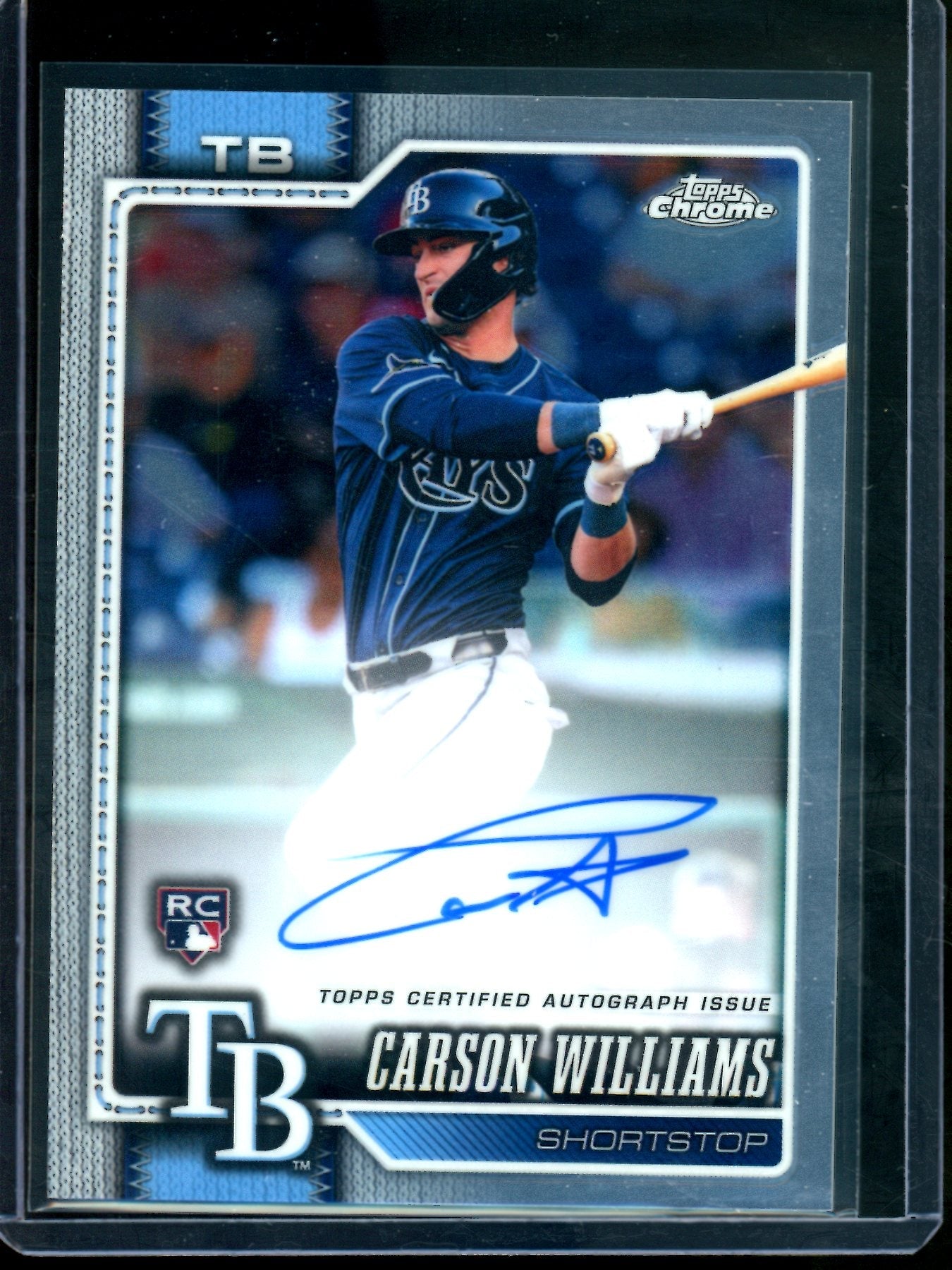 2026 Topps Chrome Carson Williams Rookie Autograph Rays