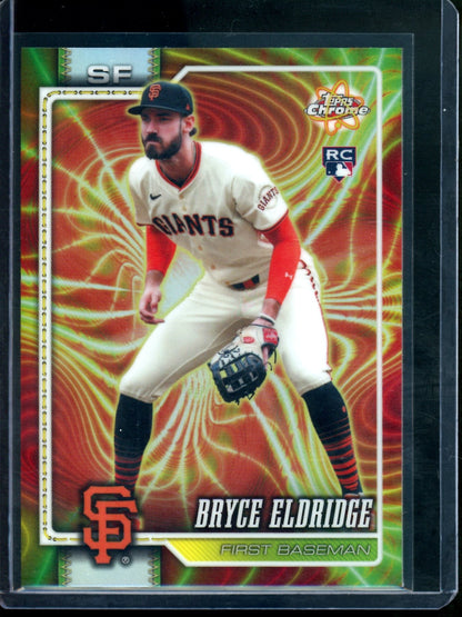 2026 Topps Chrome Bryce Eldridge Radiating Rookies SSP Giants
