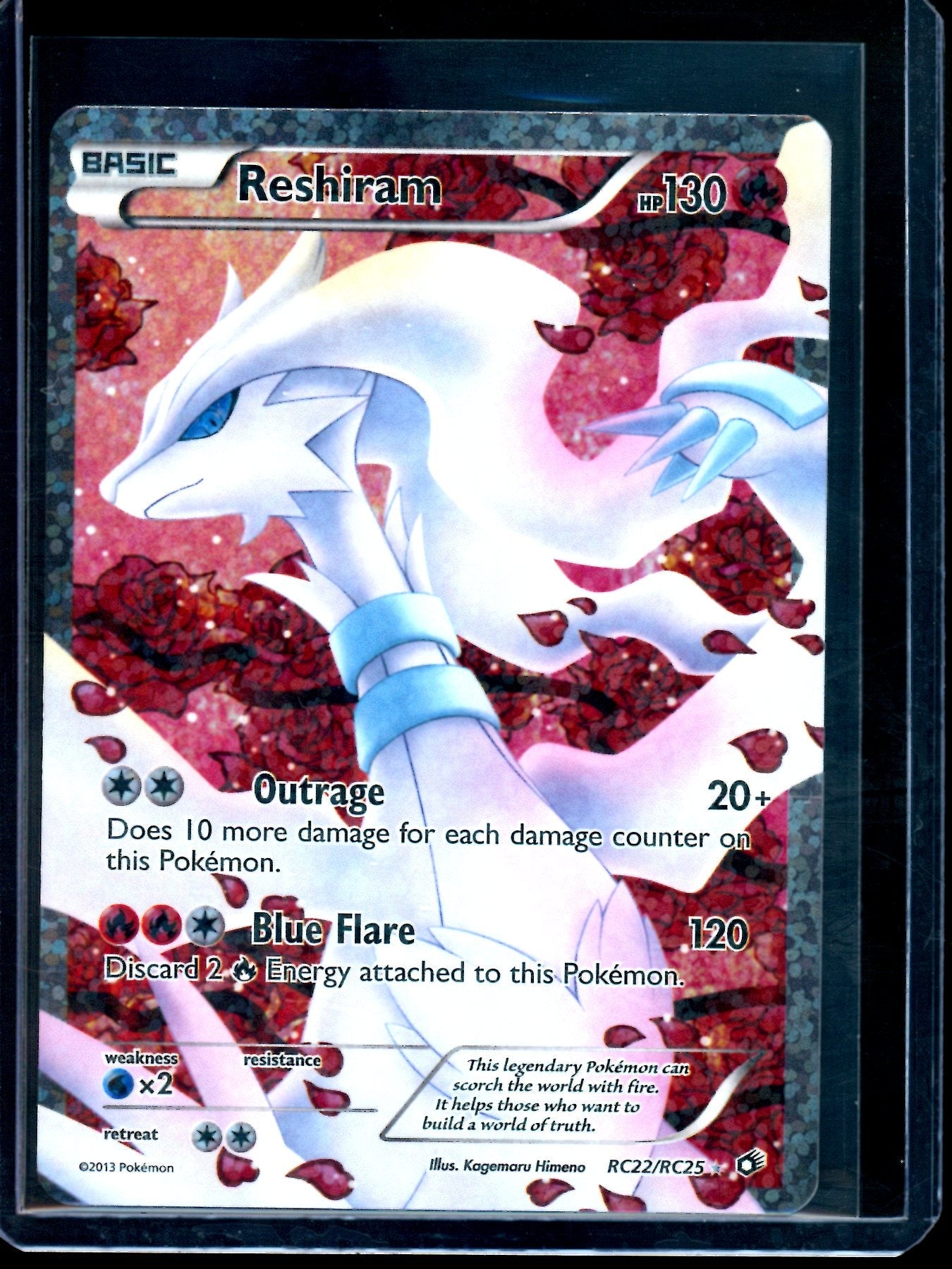 2013 Pokemon Legendary Treasures Reshiram RC22/RC25