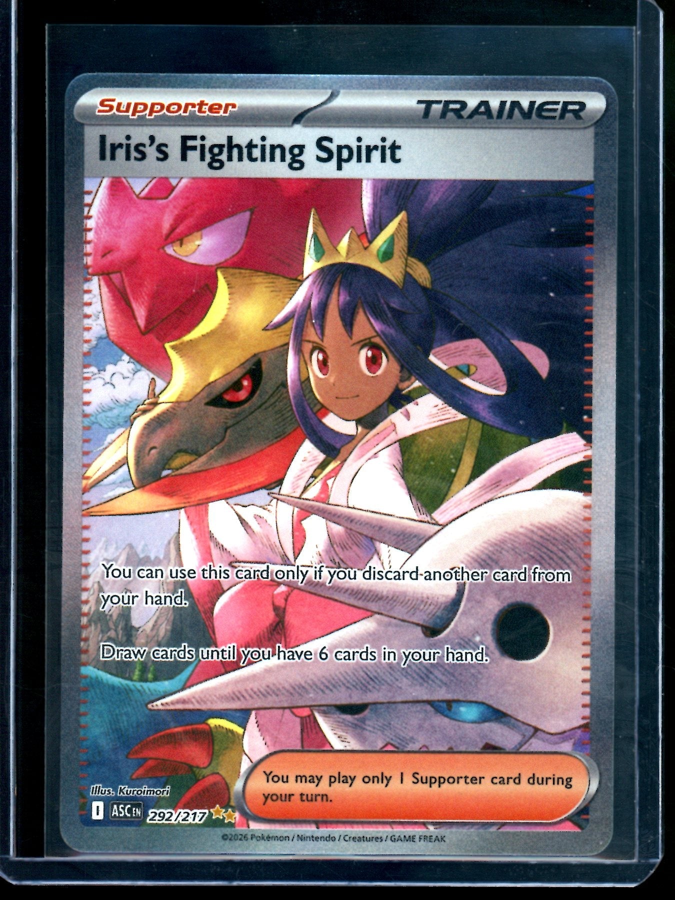 2026 Pokemon Ascended Heroes Iris's Fighting Spirit 292/217