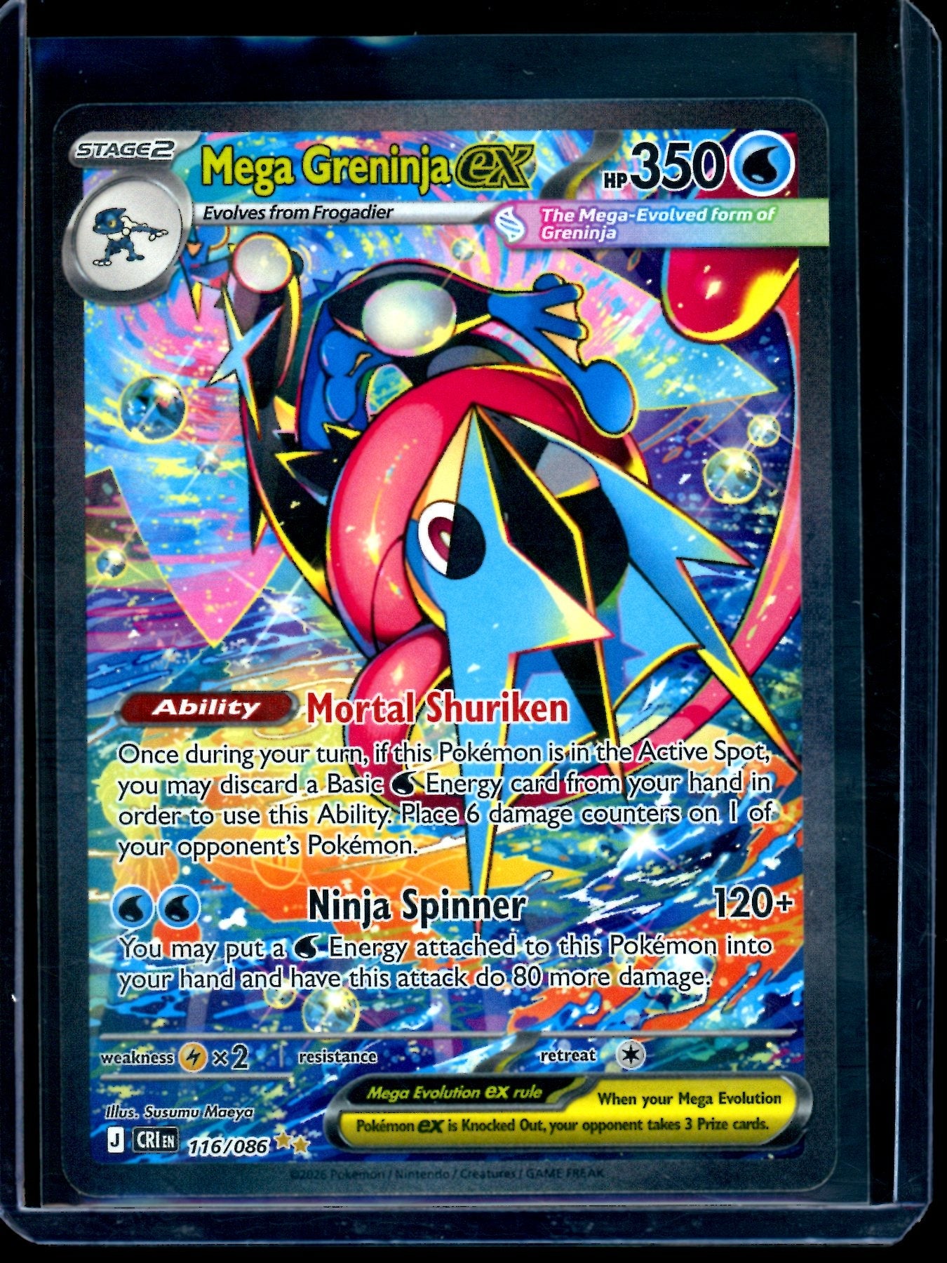 2026 Pokemon Chaos Rising Mega Greninja EX 116/086 - Trading Card Market