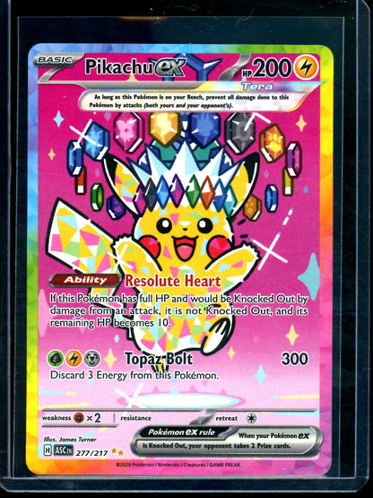 2026 Pokemon Ascended Heroes Pikachu EX 277/217 - Trading Card Market