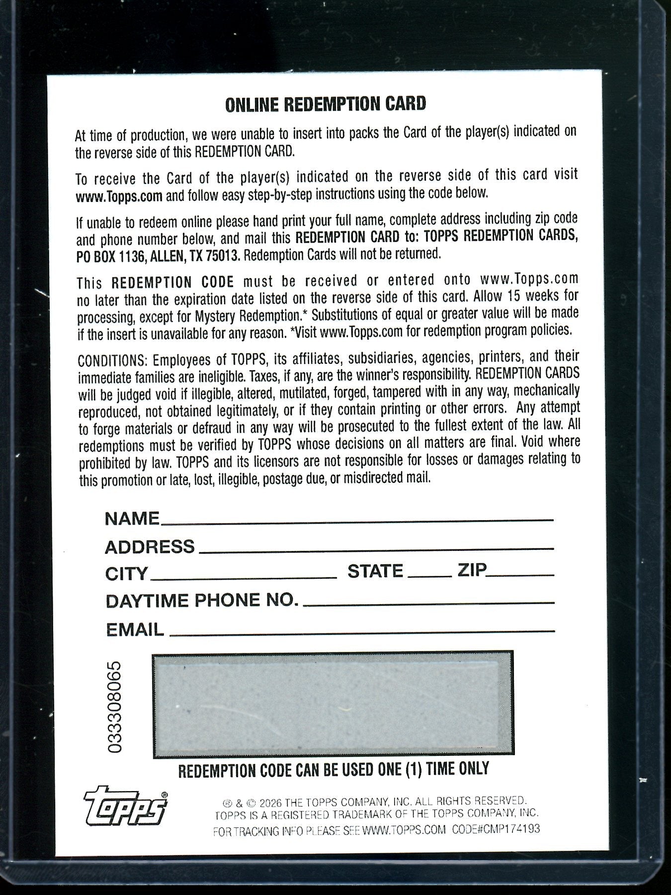 2026 Topps Finest Kevin McGonigle Finest Purple Auto II Redemption Tigers