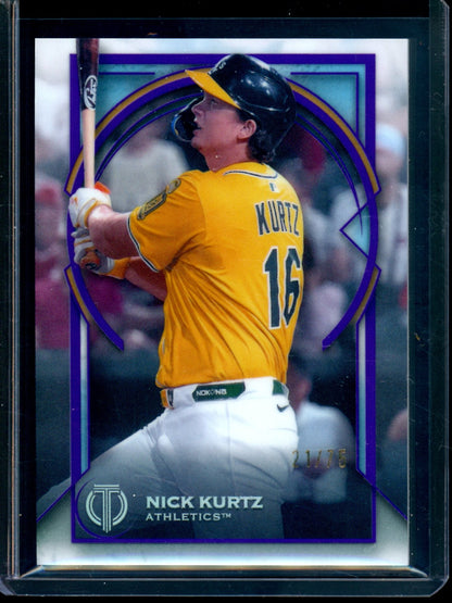 2026 Topps Tribute Nick Kurtz Purple Refractor /75 Athletics