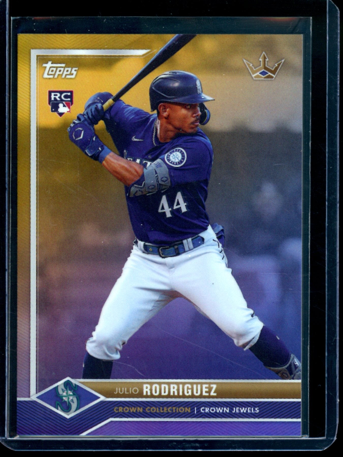 2022 Topps Crown Collection Julio Rodriguez Crown Jewels Rookie /7 Mariners
