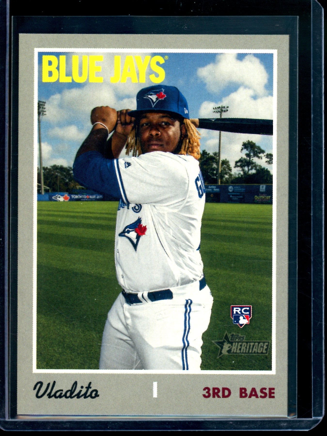 2019 Topps Heritage Vladimir Guerrero Jr Nickname Variation Rookie Blue Jays
