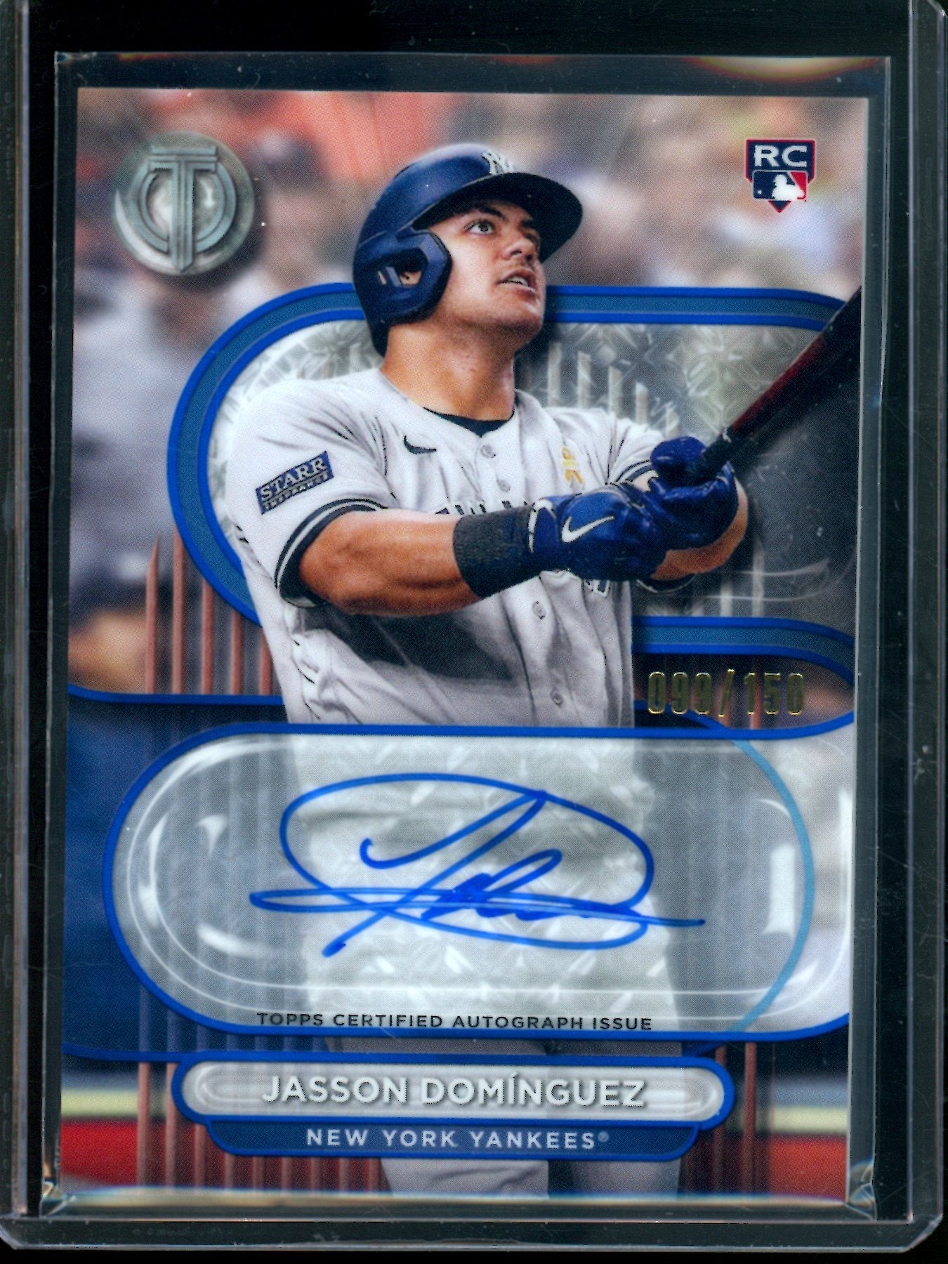 2024 Topps Tribute Jasson Dominguez Blue Rookie Autograph /150 Yankees