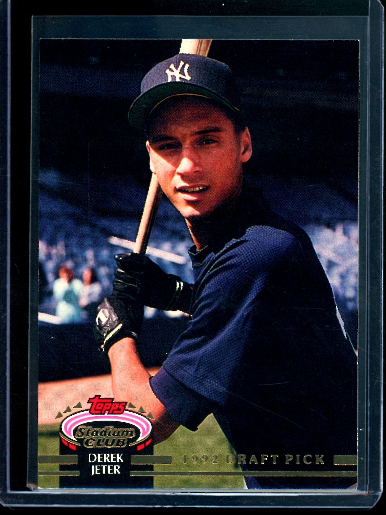 1992 Topps Stadium Club Derek Jeter Draft Pick Rookie Yankees