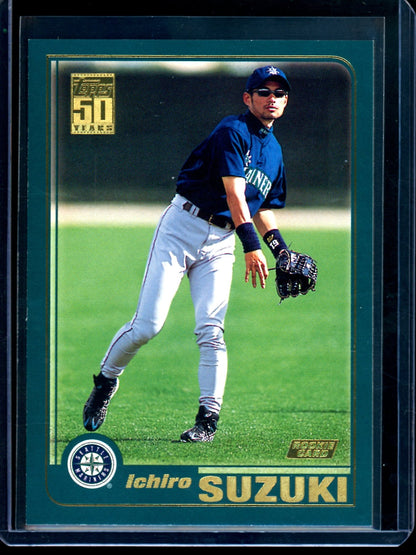 2001 Topps Flagship Ichiro Rookie Card #726 Mariners