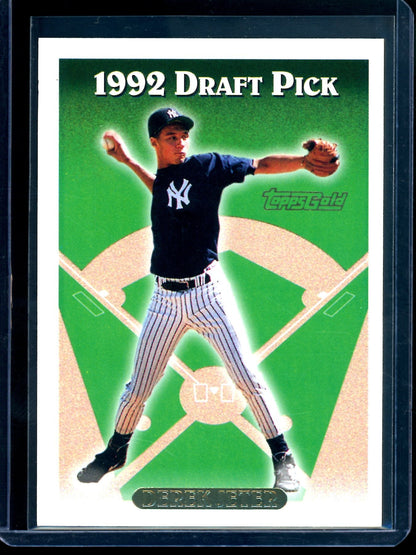 1993 Topps Draft Picks Derek Jeter Gold Rookie Yankees