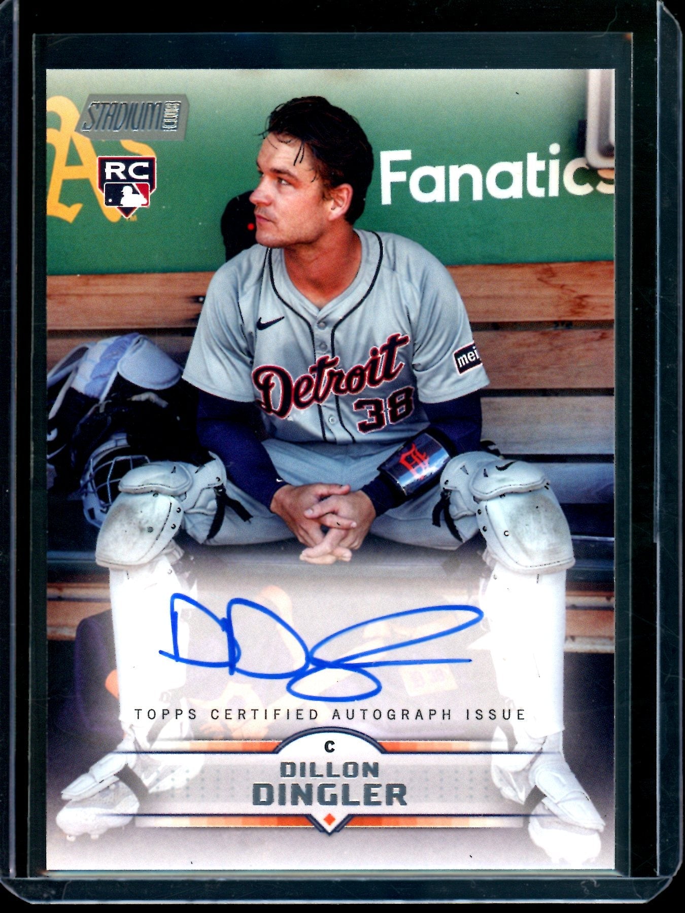 2025 Topps Stadium Club Dillon Dingler Rookie Autograph Tigers
