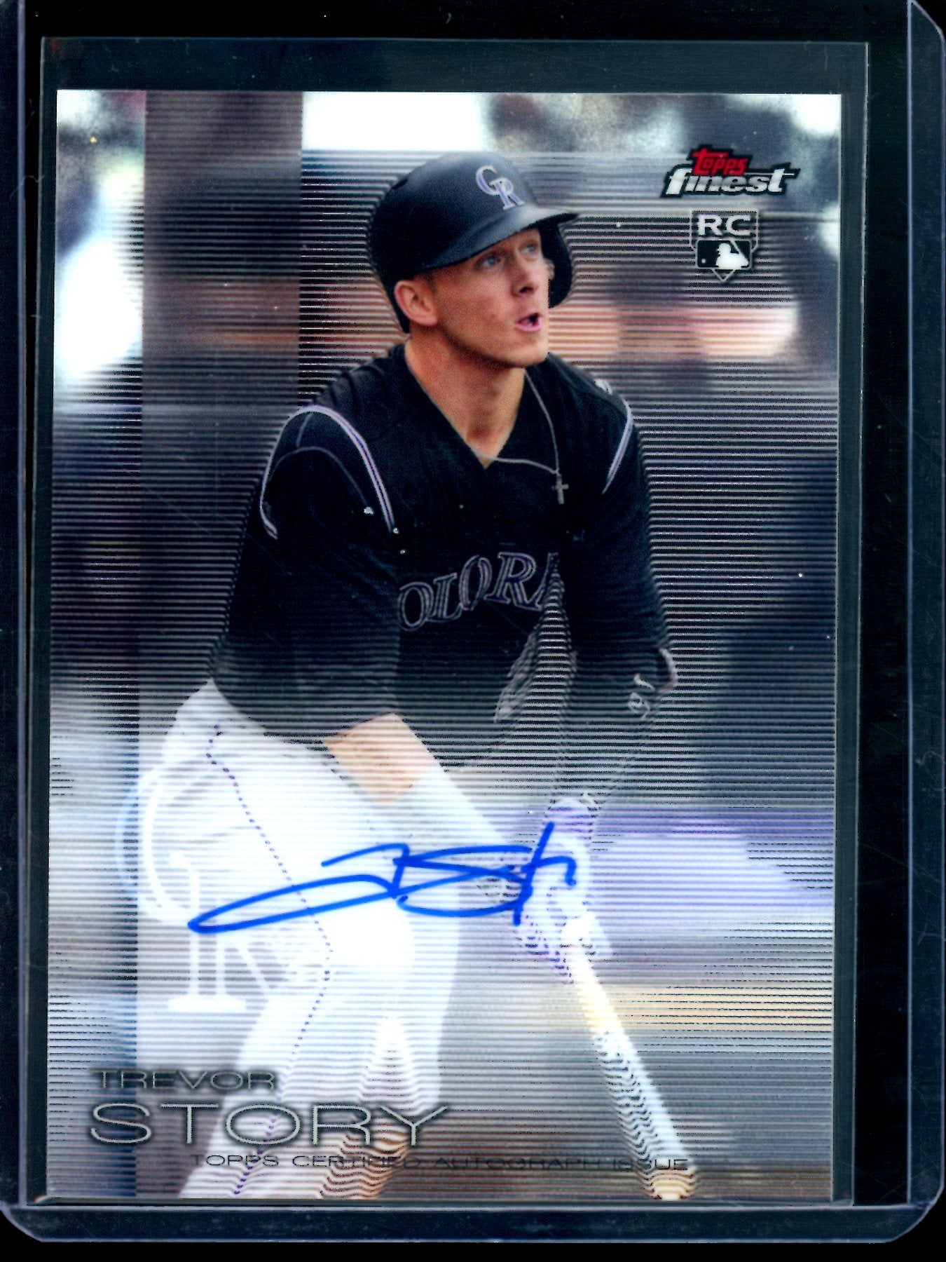 2016 Topps Finest Trevor Story Rookie Autograph Rockies