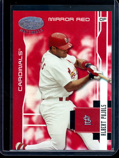 2003 Leaf Certified Albert Pujols Mirror Red Foil /100 Cardinals