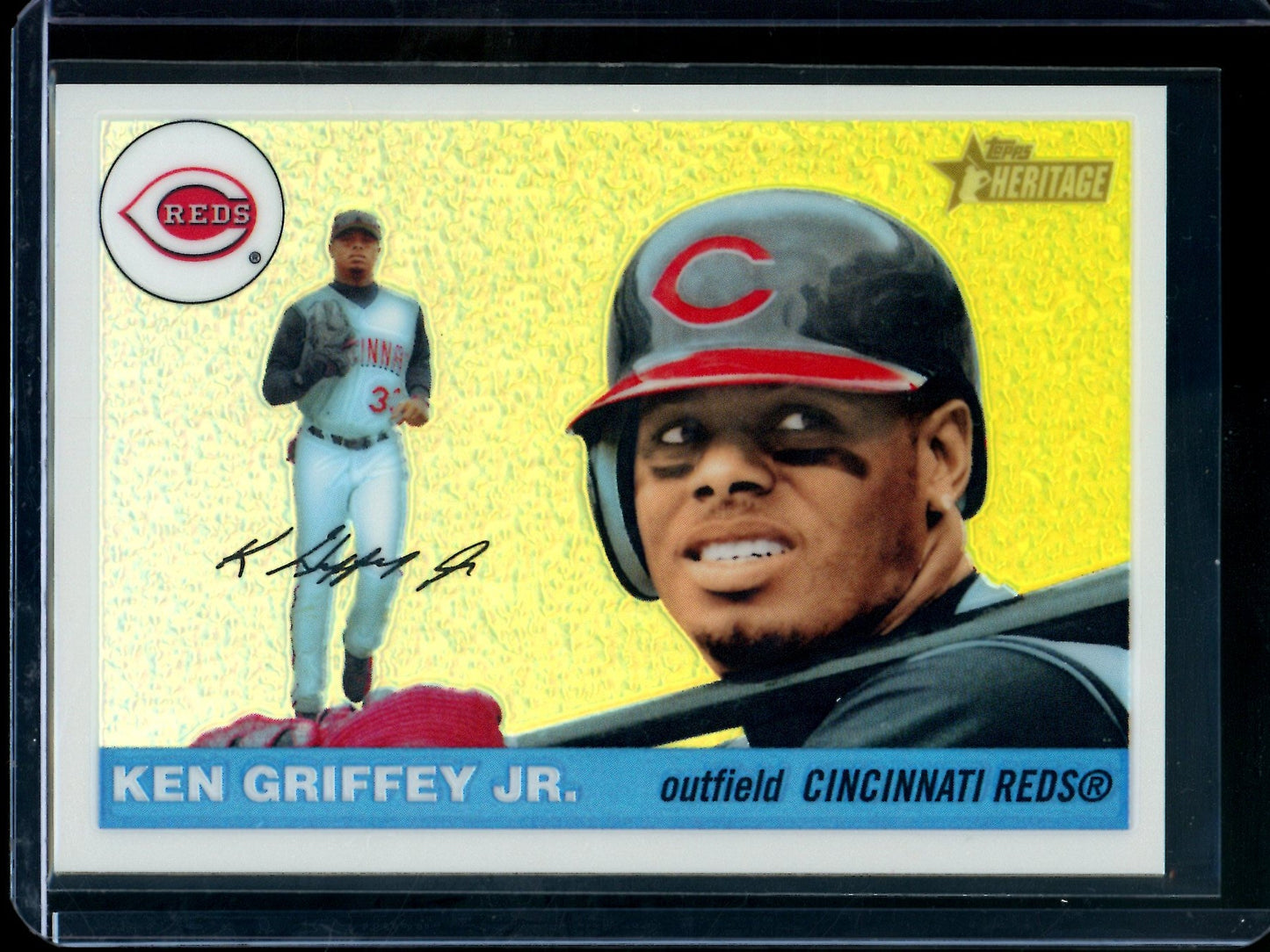 2004 Topps Heritage Ken Griffey Jr Refractor /555 Reds