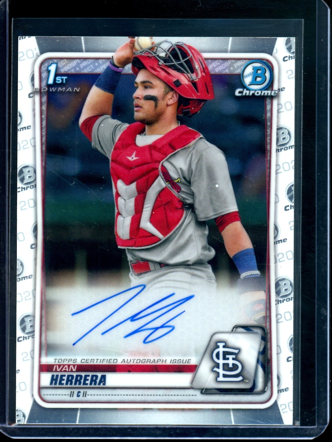 2020 Bowman Chrome Ivan Herrera 1st Autograph Cardinals