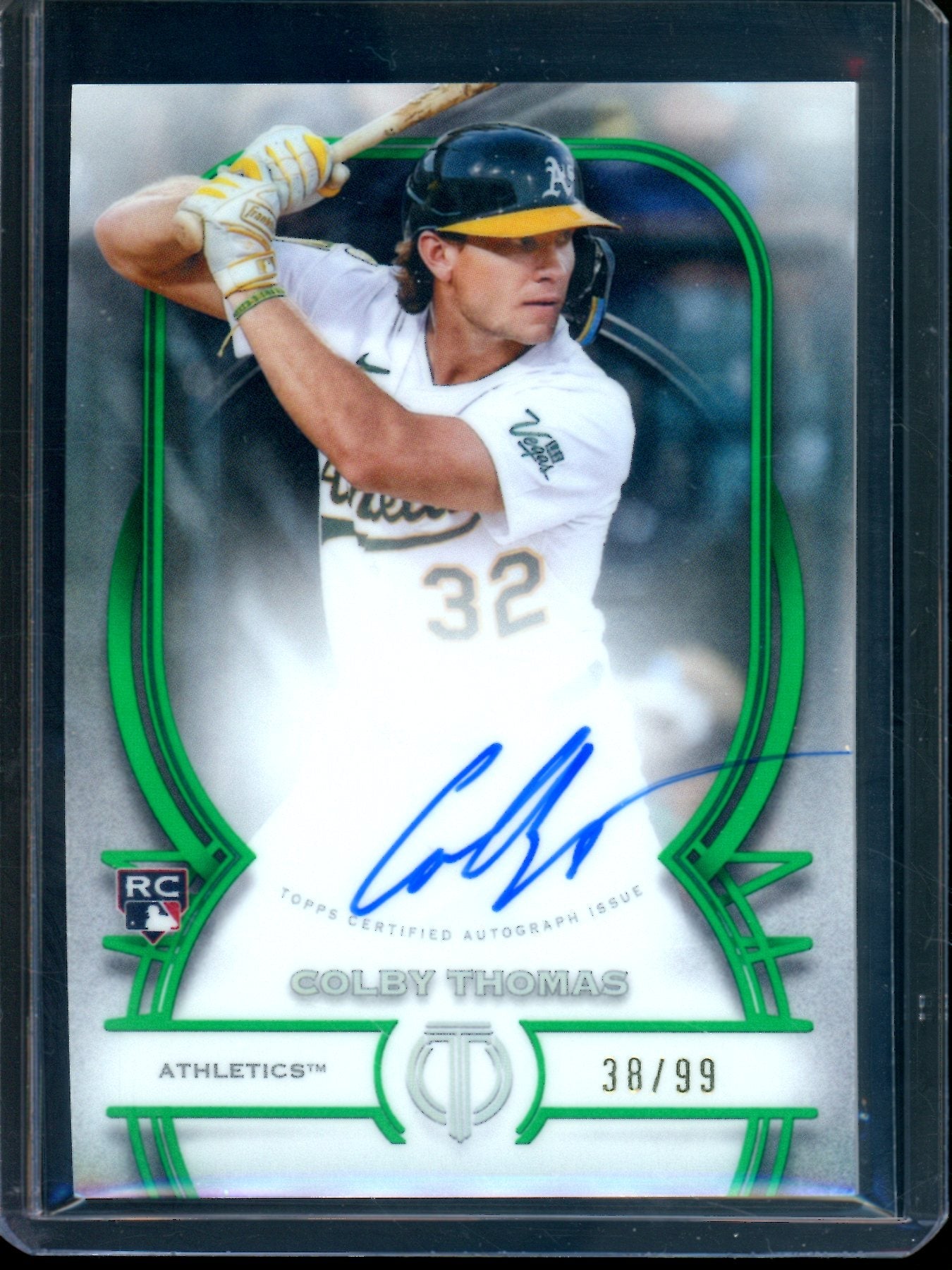2026 Topps Tribute Colby Thomas Green Rookie Autograph /99 Athletics