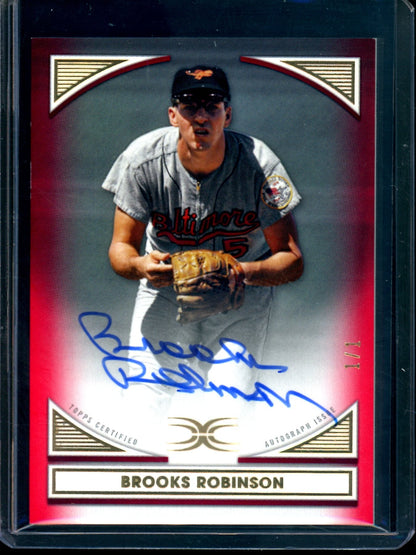 2022 Topps Definitive Brooks Robinson Defining Images Autograph 1/1 Orioles