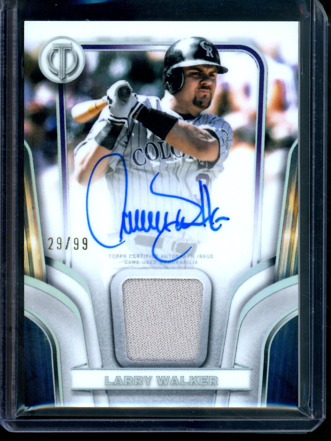 2026 Topps Tribute Larry Patch Autograph Refractor /99 Rockies