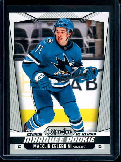 2025 O-Pee-Chee Macklin Celebrini Rookie Card Sharks
