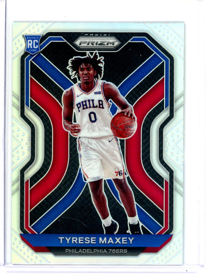 2021 Panini Prizm Tyrese Maxey Silver Rookie 76ers