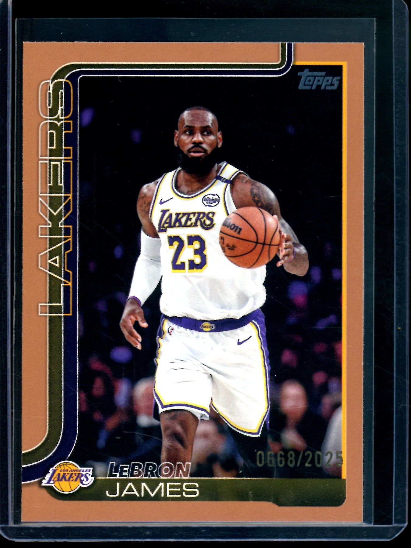 2025 Topps Series 1 Lebron James Gold /2025 Lakers