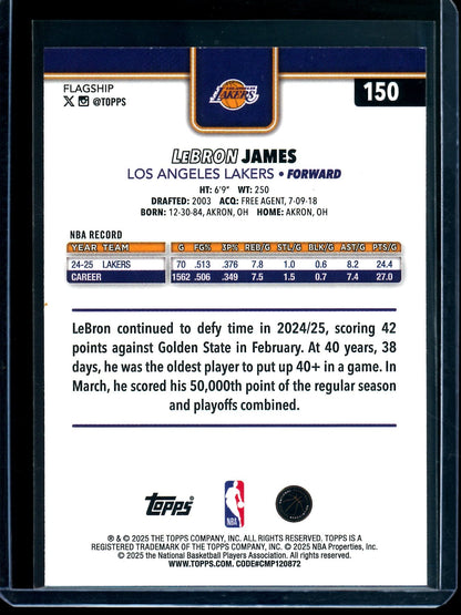 2025 Topps Series 1 Lebron James Gold /2025 Lakers