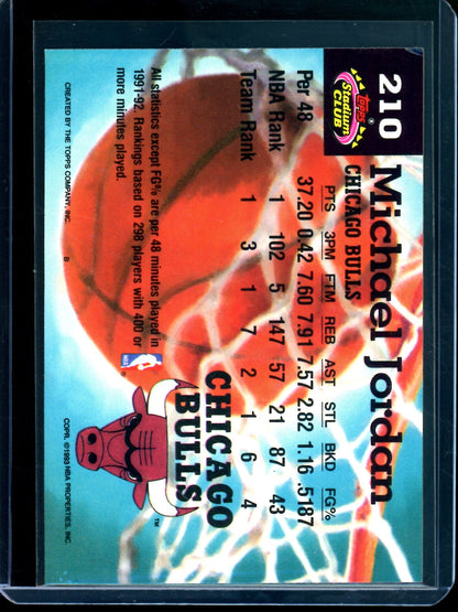 1993 Topps Stadium Club Michael Jordan Members Choice Bulls