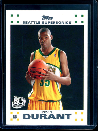 2007 Topps Series 1 Kevin Durant Rookie Card Supersonics