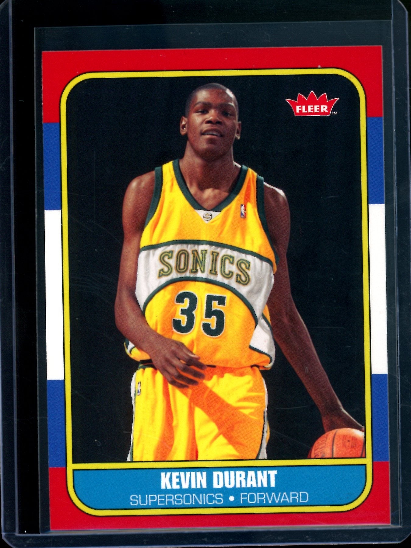 2007 Fleer Kevin Durant Rookie Card Supersonics