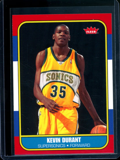 2007 Fleer Kevin Durant Rookie Card Supersonics
