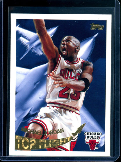 1995 Topps Michael Jordan Top Flight Bulls (Corner Damage)