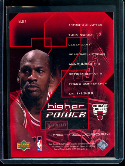 1999 Upper Deck Michael Jordan A Higher Power Refractor Bulls