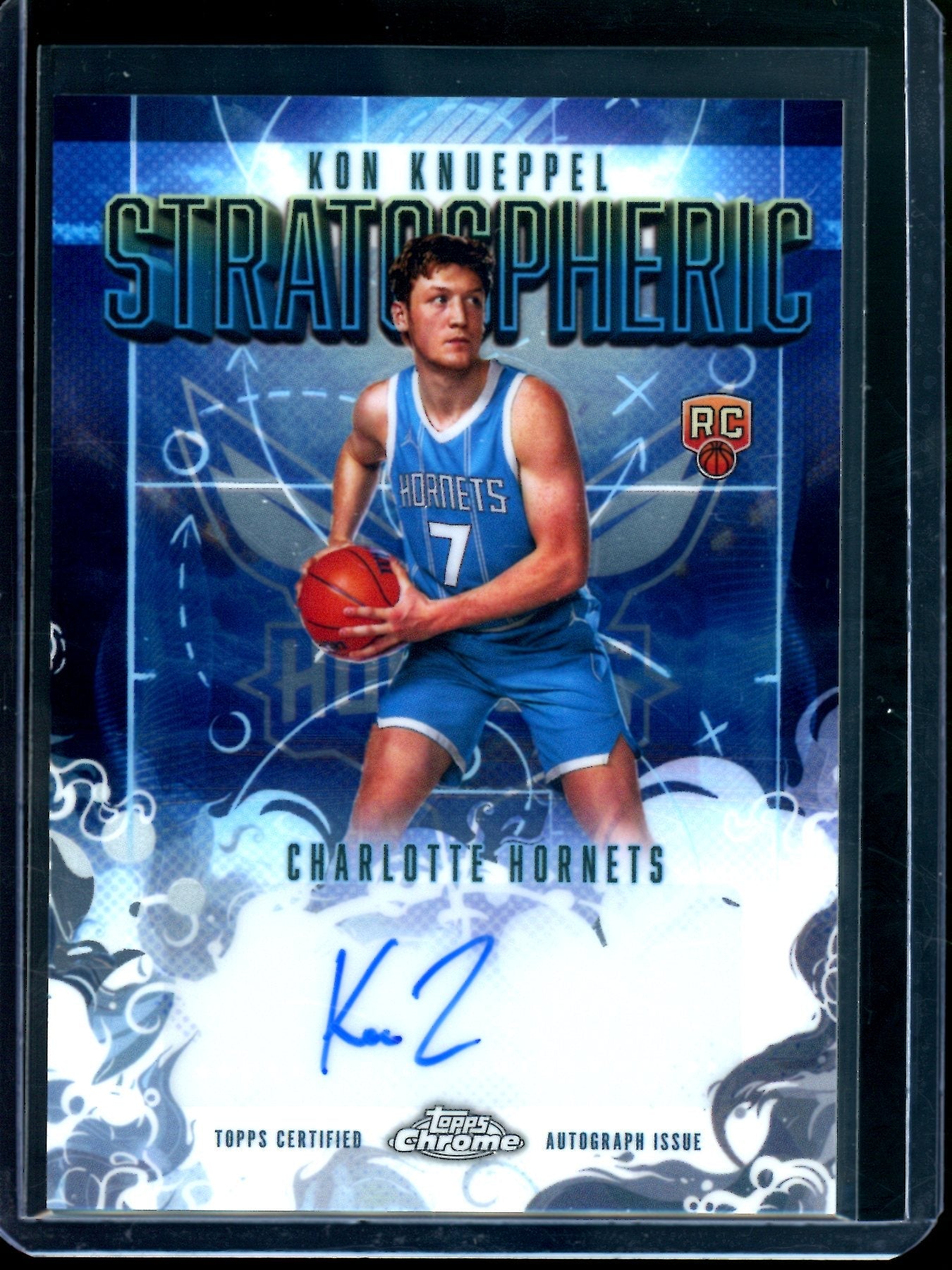 2025 Topps Chrome Kon Knueppel Stratospheric Signatures Rookie Hornets