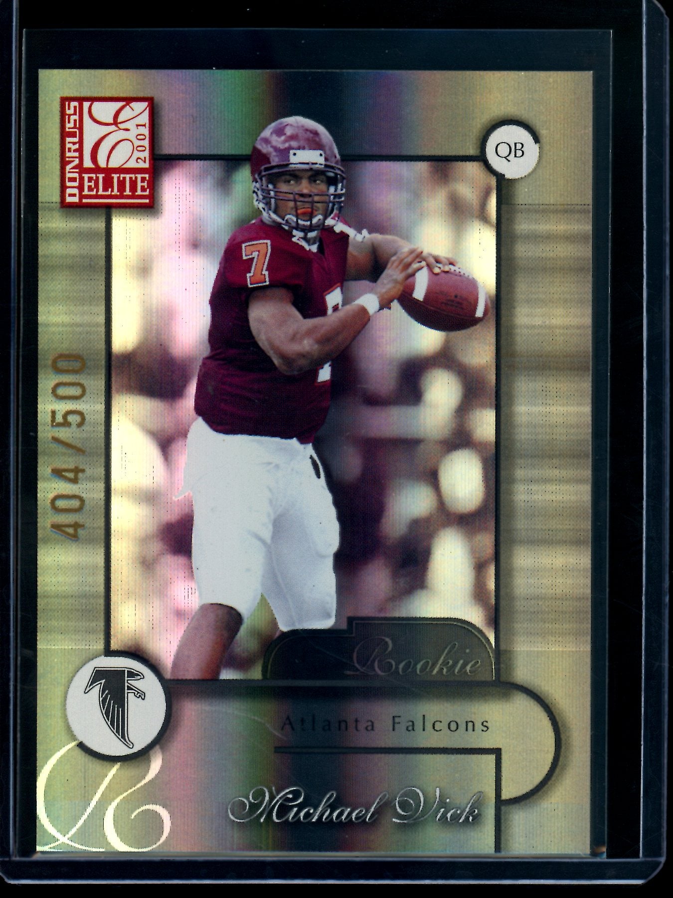 2001 Panini Elite Michael Vick Rookie Foil /500 Falcons