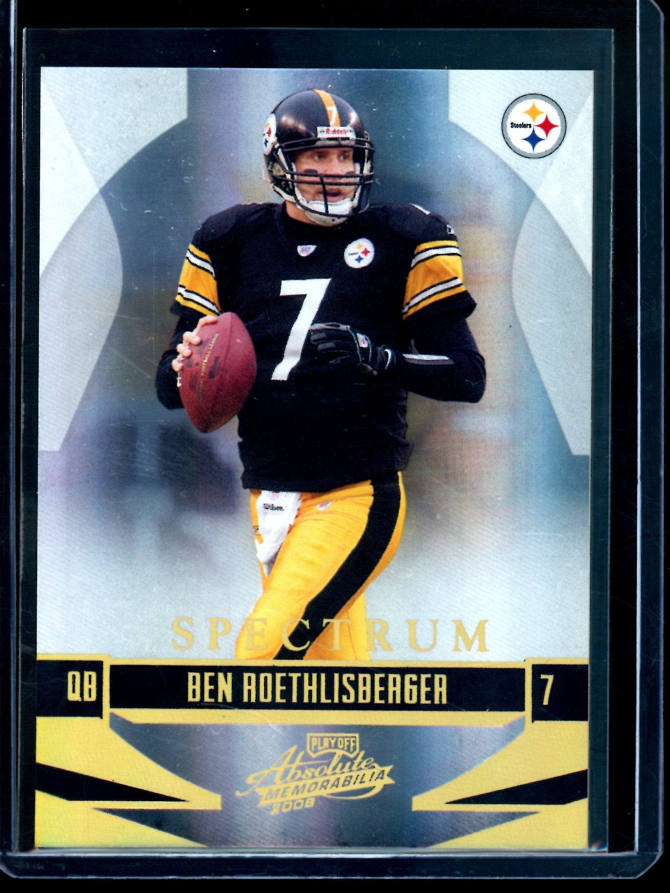 2008 Panini Absolute Ben Roethlisberger Spectrum Foil /25 Steelers