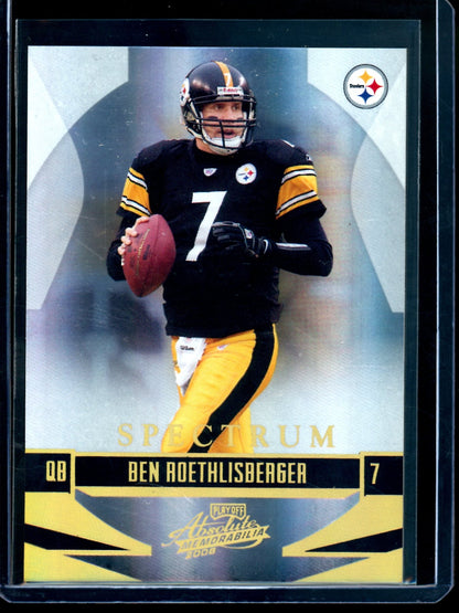2008 Panini Absolute Ben Roethlisberger Spectrum Foil /25 Steelers