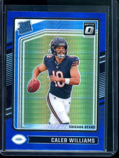2024 Panini Optic Caleb Williams Blue Hyper Rated Rookie Bears