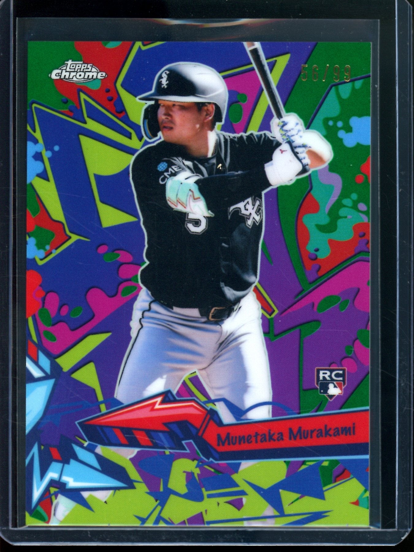 2026 Topps Chrome Munetaka Murakami Wild Style Rookie Green Refractor /99 White Sox