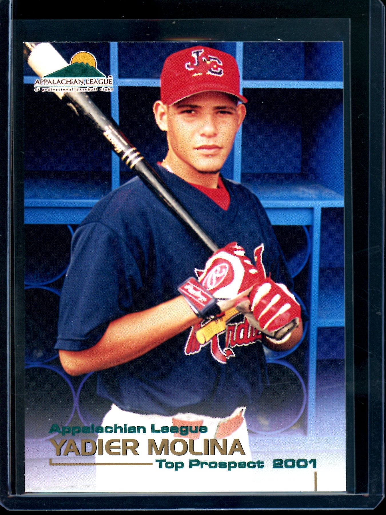2001 Grandstand Appalachian League Yadier Molina Prospect Card Cardinals