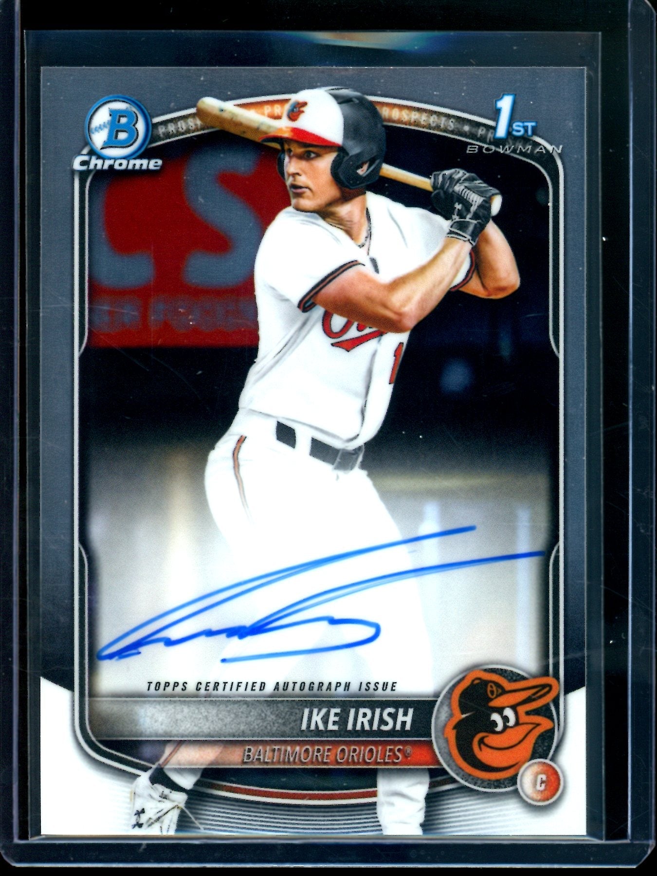 2025 Bowman Chrome Ike Irish 1st Autograph Orioles
