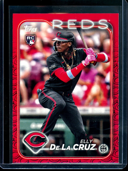 2024 Topps Series One Elly De La Cruz Rookie Team Border SSP Reds