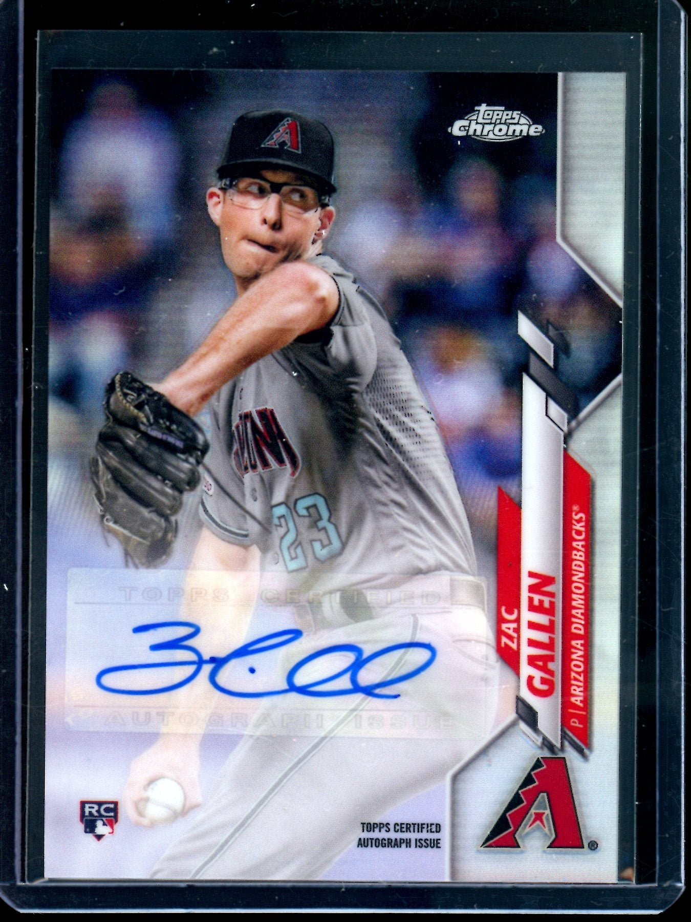 2021 Topps Chrome Zac Gallen Refractor Rookie Autograph Diamondbacks