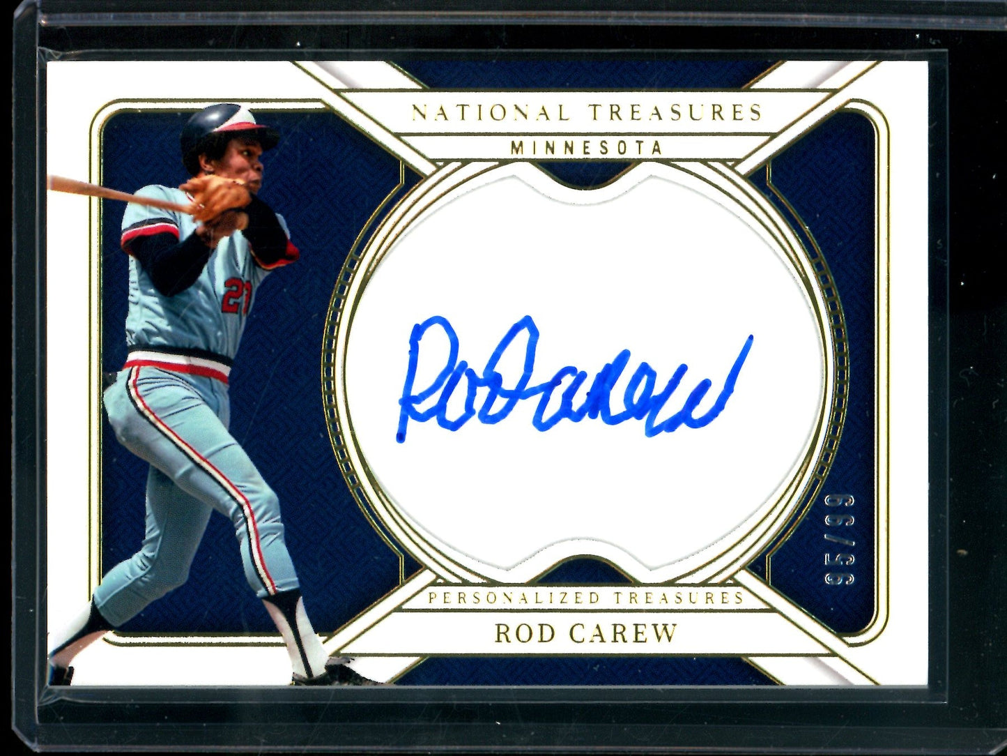 2025 Panini National Treasures Rod Carew Personalized Treasures Autograph /99 Twins