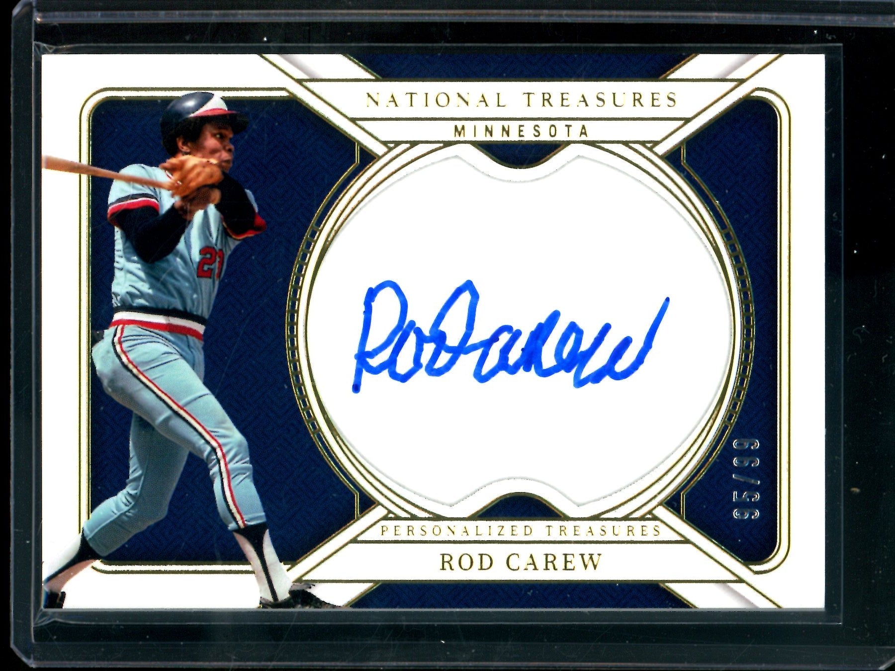 2025 Panini National Treasures Rod Carew Personalized Treasures Autograph /99 Twins