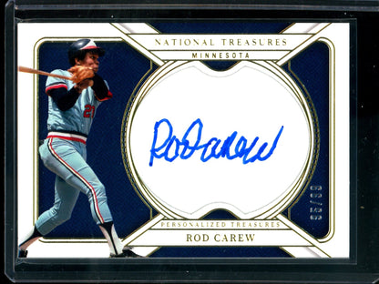 2025 Panini National Treasures Rod Carew Personalized Treasures Autograph /99 Twins
